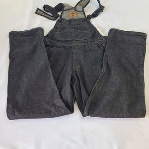 Gray Denim Overalls